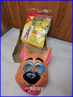 1973 Ben Cooper Costume and Mask Scooby-Doo! Size LARGE 12-14 BRAND NEW