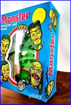 1973 Ben Cooper FRANKENSTEIN Monster Box Vintage Costume Mask Retro Graphics