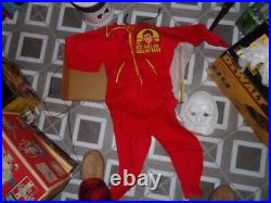 1974 Six Million Dollar Man Halloween Costume Play Suit Complete Unused in box