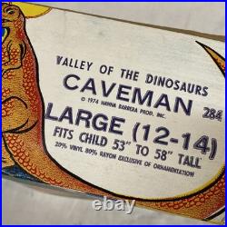 1974 VALLEY OF THE DINOSAURS Caveman Ben Cooper HALLOWEEN COSTUME Hanna Barbera