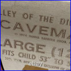 1974 VALLEY OF THE DINOSAURS Caveman Ben Cooper HALLOWEEN COSTUME Hanna Barbera