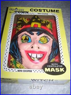 1974 WITCH Halloween Costume, Spook Town RARE Ben Cooper