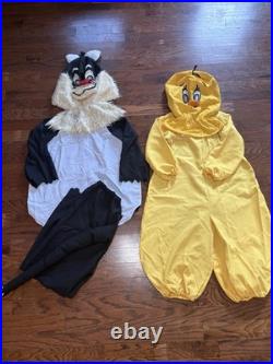 1980's Homemade Costume Sylvester The Cat And Tweety Bird Looney Tunes Adult