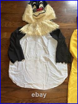 1980's Homemade Costume Sylvester The Cat And Tweety Bird Looney Tunes Adult