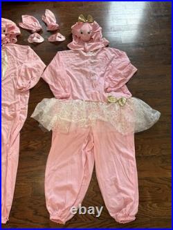 1980s Handmade Pig Costumes Adult His And Hers Piggies Halloween One Size
