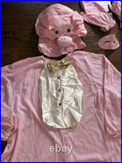 1980s Handmade Pig Costumes Adult His And Hers Piggies Halloween One Size