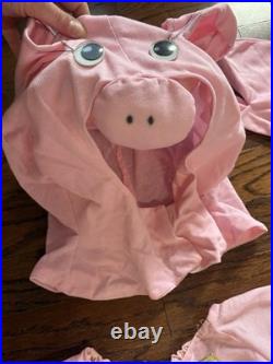 1980s Handmade Pig Costumes Adult His And Hers Piggies Halloween One Size