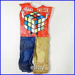 1982 Rubik's cube Vintage Halloween costume in box Super Star Costume with Mask