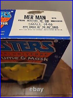 1983 Ben Cooper Masters Of The Universe MER MAN Costume & Mask Halloween