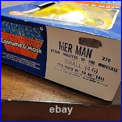 1983 Ben Cooper Masters Of The Universe MER MAN Costume & Mask Halloween