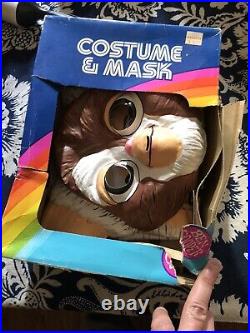 1984 GREMLINS Gizmo HALLOWEEN COSTUME & MASK BEN COOPER COMPLETE HIGH GRADE