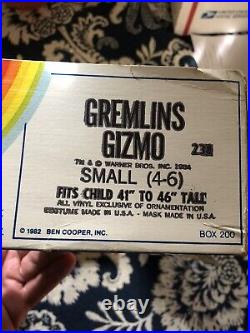 1984 GREMLINS Gizmo HALLOWEEN COSTUME & MASK BEN COOPER COMPLETE HIGH GRADE