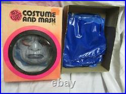 1984 Vintage Very Rare Darkseid Costume & Mask Medium (8-10) Blue