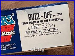 1985 Masters of the Universe BUZZ-OFF full costume with box Ben Cooper He-Man