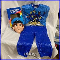 1988 POLICE ACADEMY Ben Cooper HALLOWEEN COSTUME Unused RARE Kenner Warner