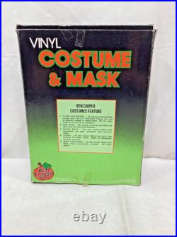 1989 Vintage Ghostbusters Egon Ben Cooper Halloween Costume Complete & Mask RARE