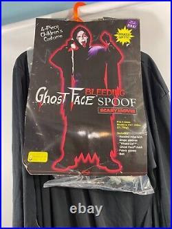 1997 Easter Unlimited Fun World Scary Movie Bleeding Ghostface Costume Kids LG