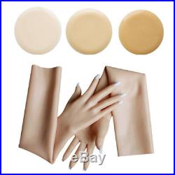 1Pair Soft Silicone Rubber Female Gloves Femini Realistic Female Hand SG2