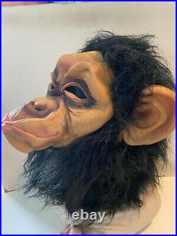 2014 Fun World Ape Monkey Chimp Halloween Mask Full Head Hair Latex One Size