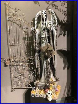 28-728624 Katherine's Collection LARGE 26 Grim Reaper Cemetery Gate Halloween