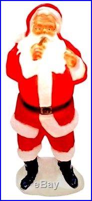 #2 DENTED Blow Mold Plastic Yard Christmas Decor outdoor Light Santa Claus new