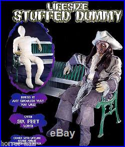 2-PC-Life Size Body-STUFFED POSEABLE DUMMY-Halloween Haunted House Holiday Props