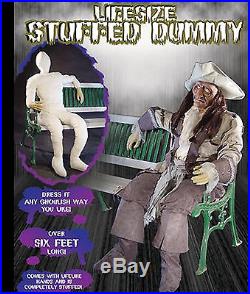 2-PC-Life Size Body-STUFFED POSEABLE DUMMY-Halloween Haunted House Holiday Props