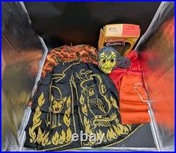 2 VTG 1950s Collegeville Costumes Witch Halloween Costumes 1 Box 884 Jr XL 16