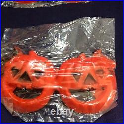 4 Hong Kong Vintage Halloween Spooky Specs Jack O Lantern Glasses Costume