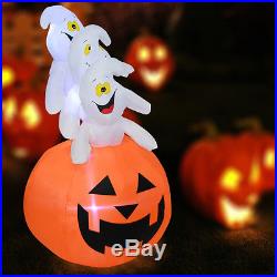 5FT Inflatable Halloween Ghosts Pumpkin Decoration Yard/Indoor Lighted Air Blown