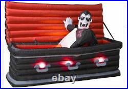5.5' Gemmy Airblown Animated Inflatable Vampire from Rising Coffin ORIGINAL