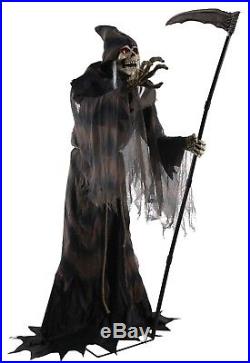 6 Ft LURKING LUNGING REAPER ANIMATED HALLOWEEN PROP Haunted House