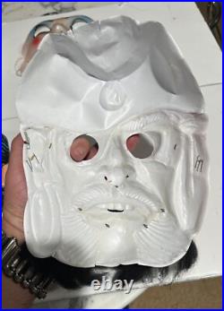 6 Vintage 1970's Halloween Mask HOBO Alice Pirate Skeleton Clear Face RARE Ben 6 Vintage 1970's Halloween Mask HOBO Alice Pirate Skeleton Clear Face RARE Ben