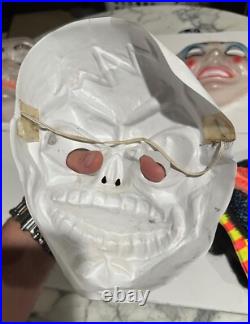 6 Vintage 1970's Halloween Mask HOBO Alice Pirate Skeleton Clear Face RARE Ben 6 Vintage 1970's Halloween Mask HOBO Alice Pirate Skeleton Clear Face RARE Ben