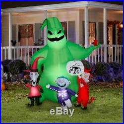7 Ft OOGIE BOOGIE W LOCK SHOCK BARREL Airblown Lighted Yard Inflatable