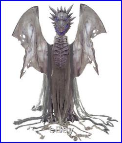 7 Ft Winter Dragon Animated Halloween Prop / Winter Is Coming