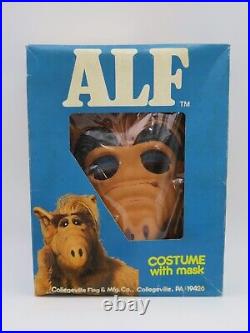 ALF Costume With Mask Collegeville (1987) Vntg. Unused Halloween Child Small 5-6
