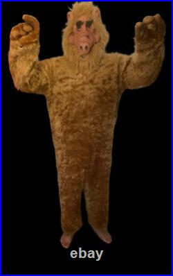ALF Halloween Costume Adult Medium Full Body Furry Suit Rubber Mask Collegeville