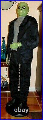 ANIMATED 6 Foot LIFESIZE FRANKENSTEIN PARTY MONSTER HALLOWEEN PROP WITH BOX