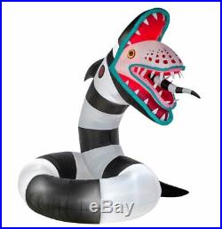 ANIMATED BEETLEJUICE SAND WORM Halloween Lighted Yard Inflatable