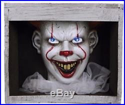 ANIMATED HAUNTED PENNYWISE CLOWN In SEWER IT HALLOWEEN PROP! New