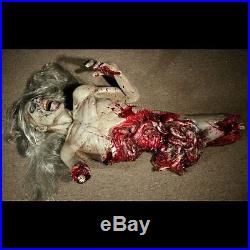 ANIMATED ZOMBIE The Walking Dead Haunted House Halloween Decoration Prop