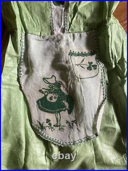 ANTIQUE 1930s 40s HALCO BRAND 119 IRISH LASSIE CHILD'S HALLOWEEN COSTUME-RARE