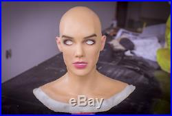 A female realistic silicone maskfemale maskbecome a beauty