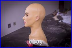 A female realistic silicone maskfemale maskbecome a beauty