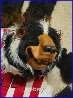 Adult Bucky the Badger Mascot Full Costume Halloween Wisconsin College Party