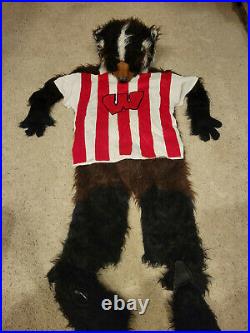 Adult Bucky the Badger Mascot Full Costume Halloween Wisconsin College Party