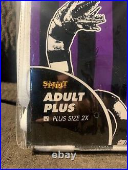 Adult XXL Spirit Beetlejuice Halloween Costume Jacket Pants Tie Plus Size NEW