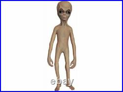 Alien Foam Filled Lifesize Prop UFO Roswell Area 51 Halloween Martian Haunted