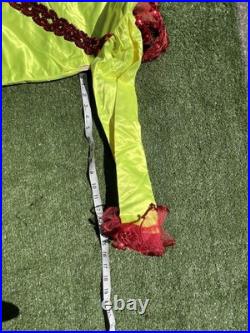 Andrade VTG 1960s Mardi Gras Costume Set Yellow Puff Top & Pants Krewe Rare